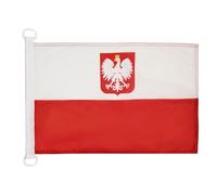 AZ FLAG Pavillon Pavillon Civil Pologne 45x30 cm Anneaux Plastique