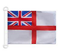 AZ FLAG Pavillon Pavillon de guerre Royaume-Uni 45x30 cm Anneaux Plastique | Usage extérieur et nautique Pavillon nautique anglais United Kingdom Naval Ensign avec anneaux en plastique polyester maille