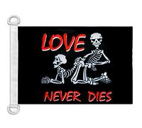 AZ FLAG Pavillon Pirate L'amour dure toujours 45x30 cm Anneaux Plastique