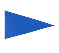 AZ FLAG Pavillon Plage bleu triangle 150x90 cm Anneaux Plastique | Usage extérieur et nautique Pavillon nautique de baignade résistant aux intempéries avec coutures doubles et bords renforcés