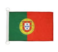 AZ FLAG Pavillon Portugal 45x30 cm Maille Bloquée Anneaux Plastique