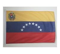 AZ FLAG Pavillon Vénézuela 150x90 cm Maille Bloquée Anneaux Plastique | Usage extérieur et nautique Pavillon nautique vénézuelien résistant aux intempéries avec coutures doubles et bords renforcés
