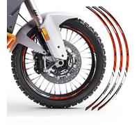 Az Graphishop Autocollants Jantes Compatible avec KTM 1390 Super Adventure R 2025-2026 Kit pour 2 Jantes Accessoires Moto Made in Italy CI-1390SAR-26