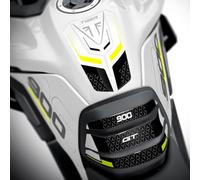 Az Graphishop Pare-réservoir Résine 3D Compatible avec Triumph Tiger 900 GT 2024-2026 Protection contre les chocs et les rayures Made in Italy GP-6028 (Snowdonia White)
