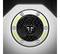 Az Graphishop Protection Bouchon Essence Résine 3D Compatible avec Triumph Tiger 900 GT 2024-2026 Protection contre les chocs et les rayures GP-6029 (Snowdonia White)