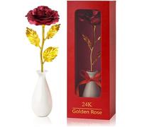 AZ Rose Eternelle Cadeau Maman Femme Belle Mère Meilleure Amie Idee Cadeau Noel Fête des Mères Cadeaux Saint Rouge avec IONOPHORESE