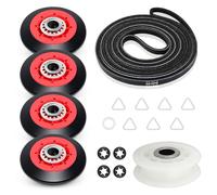 AZ4U Kit d'entretien de rechange pour sèche-linge Maytag MEDE500VW1 MEDC215EW1 MEDB835DW3, Whirlpool Duet WED9150WW1, 9050XW1 WGD9200SQ0 WGD8600YW1 GEW9250PW1 WED9400SW2 WED9200 0SQ0 avec poulie à rouleaux de courroie