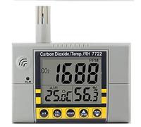 AZ7722 Compteur de qualité de l'air intérieur Montage mural CO2 Température Humidité Détecteur CO2 & Temp. & RH Mètre avec relais 0~9999 ppm AZ-7722