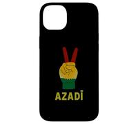 Azadi Kurdistan Signe de la Victoire Drapeau kurde liberté Kurdistan Coque pour iPhone 14 Plus