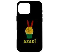 Azadi Kurdistan Signe de la Victoire Drapeau kurde liberté Kurdistan Coque pour iPhone 16 Pro Max