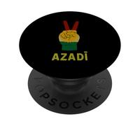 Azadi Kurdistan Signe de la Victoire Drapeau kurde liberté Kurdistan PopSockets PopGrip Adhésif