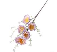 Azalée artificielle autonome avec accents de papillon pour projets de décoration d'intérieur, de mariage et de merchandising visuel (violet)