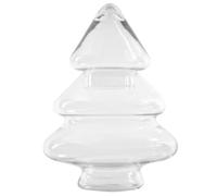 AzaliaDesign Bonbonnière pour sapin de Noël, à biscuits, en verre, avec couvercle, pour bonbons, pain d'épices, décoration de Noël M