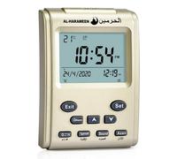 Azan HA-3011 Horloge de table de prière pour toutes les prières Bla Direction Maison/Bureau/Mosquée Numérique Azan HA-3011 Horloge de table de prière LCD Réveil de bureau arabe Décoration de salon