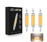 Azanaz Ampoule R7S LED 118mm Dimmable 40W, Lampe LED R7S,au lieu d'une lampe halogène 400W, source lumineuse lampe 4000LM, angle de faisceau 360°, non stroboscopique, 220V-240V (Lumière chaude (3ps)