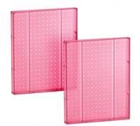 Azar 771620-PNK Lot de 2 panneaux muraux 1 face Rose translucide