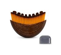 Azarton Brosse visage de contour, brosse courbée pour le visage à poils doux et souples, pour ligne de mâchoire, soin de la peau et massage du facile à nettoyer (1)
