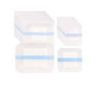 Azarton Pansement Douche Imperméable 50 pièces, pansement transparent étanche avec compresse absorbante, forte adhérence, 20 x 10x13 cm + 30 x 6x7 cm, pour douche, bain et natation