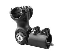 Azarxis Potence de Vélo Réglable 90 Degrés Potence VTT 25,4 31,8 mm Tige de Guidon Riser 60 80 93 100 mm pour Vélo de Route Montagne BMX (Noir, 25,4 x 60 mm)