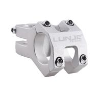 Azarxis Potence VTT Courte en Alliage d'Aluminium 25,4 mm 31,8 mm Potence de Guidon 45 mm pour Vélo de Route Montagne BMX (Argent, 31,8 x 45 mm)