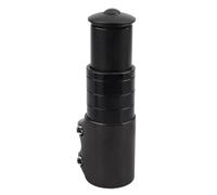 Azarxis Rehausse Potence de Guidon en Alliage d'Aluminium Rallonge Potence VTT Fourche Tige Étendre Riser pour 1-1/8" 28,6mm Vélo de Route BMX (Noir Pur, 123mm)