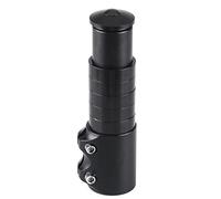 Azarxis Rehausse Potence de Guidon en Alliage d'Aluminium Rallonge Potence VTT Fourche Tige Étendre Riser pour 1-1/8" 28,6mm Vélo de Route BMX (Noirceur, 13.80)