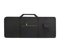 Azatemgo Housse pour Clavier 61 Touches， softcase pour clavier 61 touches，Sac De Clavier Piano Electrique Couverture De Clavier Anti-poussière En Tissu Oxford 600D-102 x 41 x 15 CM(Noir)