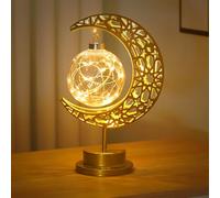 Azazaza Lampe de chevet à LED à suspendre avec support, demi-lune magique en forme de croissant de lune pour chambre à coucher