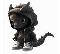 AZBNRIQUO Figurines de dragon cool, figurine de bébé dragon amusante, statues de dragon mignonnes de dessin animé, statue de dragon de collection - 15,2 cm - Décoration pour la maison, le bureau, le