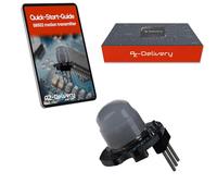 AZDelivery 1 mini détecteur de mouvement SR602 3,3-15 V - Module capteur infrarouge infrarouge pour Arduino, détection 100°, portée 5 m, mini détecteur de mouvement pour Raspberry Pi, alternative