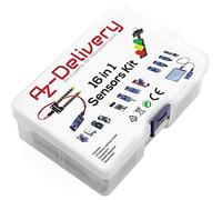 AZDelivery 16 en 1 Kit d'Accessoires avec Capteurs et Modules Compatible avec Arduino et Raspberry Pi incluant Un E-Book!