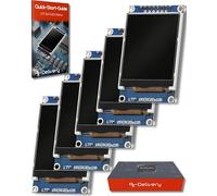 AZDelivery 3 x 1,77 Pouces Écran ST7735 TFT 128x160 Pixels Compatible avec Arduino et Raspberry Pi incluant Un Ebook!