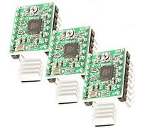 AZDelivery 3 x A4988 Module de Pilotage de Moteur Pas à Pas avec Dissipateur Thermique Compatible avec Arduino et Raspberry Pi incluant Un E-Book!