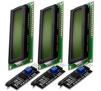 AZDelivery 3 x Display Module Vert LCD HD44780 16x2 avec Interface I2C 2x16 Caractères de Couleur Noire Compatible avec Arduino et Raspberry Pi incluant Un E-Book!