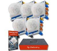 AZDelivery 3 x HC-SR501 PIR Capteur à Ultrasons Module Télémètre Compatible avec Arduino et Raspberry Pi incluant Un E-Book!