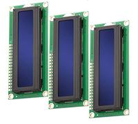 AZDelivery 3 x HD44780 1602 LCD Module Affichage Bleu 2x16 caractères de Couleur Blanche Compatible avec Arduino et Raspberry Pi incluant Un Ebook!