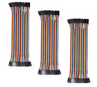 AZDelivery 3 x Jumper Wire Cavalier Câble F2M pour Microcontrôleur Breadboard - 3 en 1 Multicouleur Wire Compatible avec Arduino et Raspberry Pi incluant Un E-Book!