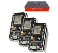 AZDelivery 3 x NodeMCU Amica Module V2 ESP8266 ESP-12F Carte de Développement WiFi WiFi avec CP2102 Compatible avec Arduino incluant Un E-Book!
