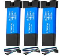 AZDelivery 3 x St-Link V2 Mini Débogueur et Programmateur pour STM8 et STM32 avec Boîtier en Aluminium Compatible avec Arduino incluant Un E-Book!