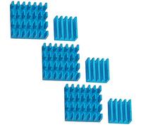 AZDelivery 3X Refroidisseurs passifs 2 Pièces à dissipateur Thermique Aluminium Bleu pour modèles A + B Raspberry Pi