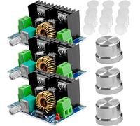 AZDelivery 3x XL4016E1 DC-DC Step Down Buck convertisseur de Puissance Module XH-M401 PWM réglable 4-40V à 1,25-36V Step Down Board, Compatible avec Arduino incluant Un E-Book!