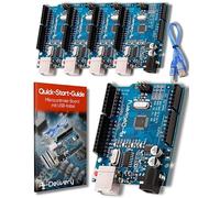 AZDelivery 5 x Carte ATmega328P, Microcontrôleur avec câble USB, Controller Board incluant un Ebook!
