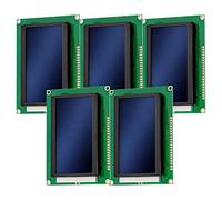 AZDelivery 5 x Display LCD 128 x 64 Pixels 12864 Display KS0108/KS0107 avec Fond Bleu et Les Caractères Blancs Compatible avec Arduino incluant Un E-Book !