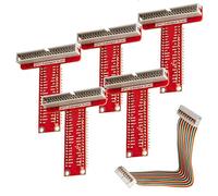 AZDelivery 5 x GPIO Breakout et Compatible Ribbon câble pour Raspberry Pi 3 / Zero / 2 / B + / A + A + y Compris Un eBook