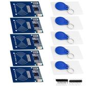 AZDelivery 5 x Kit RFID RC522 Lecteur, Puce et Carte 13.56MHz SPI compatible avec Arduino et Raspberry Pi incluant un un eBook