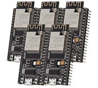 AZDelivery 5 x NodeMCU ESP32 S Kit Bluetooth Audio BLE Modules MCU Carte de développement WiFi avec WLAN 2,4 GHz Processeur CPU Double cœur Microcontrôleur 2 en 1 intégré E-Book Inclus