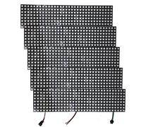 AZDelivery 5 x WS2812B Module LED Matrix RGB personnalisable Individuellement adressable WS2811 WS2812 IC LED Pixel Panneau avec un écran de matrice avec support RGB