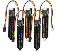 AZDelivery 5X Capteur d'Humidité du Sol Module Capacitif Hygromètre V1.2 Compatible avec Arduino et Raspberry Pi incluant Un E-Book!