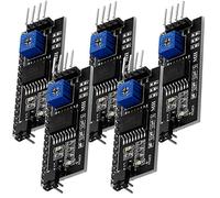 AZDelivery 5X I2C Serial Adapter Board Module Interface pour LCD Display 1602 et 2004 Compatible avec Arduino et Raspberry Pi incluant Un E-Book