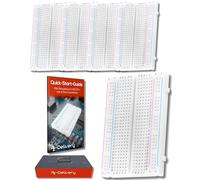 AZDelivery 5x MB-102 Mini Breadboard 400 Pin avec 4 Barres d'alimentation Compatible avec Arduino et Raspberry Pi incluant Un E-Book!